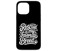Rescue Is My Favorite Breed - Perro Gato Animal Paw Lover Carcasa para iPhone 13 Pro MAX