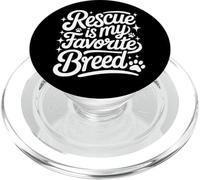 Rescue Is My Favorite Breed - Perro Gato Animal Paw Lover PopSockets PopGrip para MagSafe