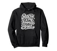 Rescue Is My Favorite Breed - Perro Gato Animal Paw Lover Sudadera con Capucha