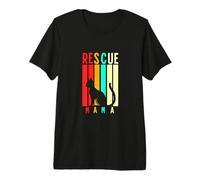 Rescue Mama Apparel Cat Rescue Mom Gift Cat Lover Adopt Cat Camiseta Premium