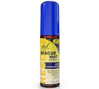RESCUE NOCHE Spray Sin Alcohol 20 ml, mezcla de 6 flores de Bach Original, para noches serenas, pensamientos inquietantes, cogitaciones, reanudación de trabajo, revisiones
