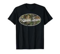 Rescue Team Camouflage Vintage Distressed Camiseta