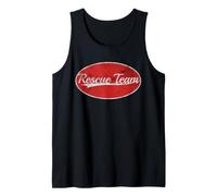 Rescue Team First Responder Vintage Varsity Style Camiseta sin Mangas
