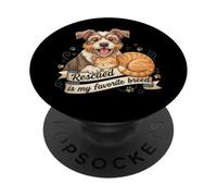 Rescued Is My Favorite Breed Dog Cat Pet Adoption PopSockets PopGrip Adhesivo