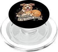 Rescued Is My Favorite Breed Dog Cat Pet Adoption PopSockets PopGrip para MagSafe