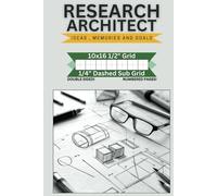 Research Architect Graph Book | 1/2" Grid + 1/4" Dashed Sub Grid: Professional Grid Layouts for Engineers, Designers & Creatives