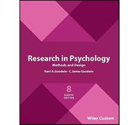 Research in Psychology Methods and Design – Edición personalizada – 8.ª edición – Wiley-VCH