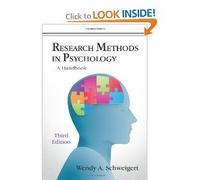 Research Methods in Psychology: A Handbook 3rd (Third) Edition