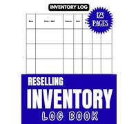 Reseller Inventory Log Book: Expense, Sales, and Profit Tracker for eBay, Poshmark, and Online Sellers - Small Business Accounting Ledger