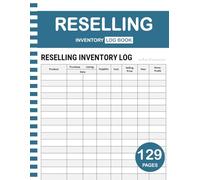 Reselling Inventory Log Book: 129 Pages | 8,5 x 11 Inches