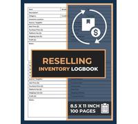 Reselling Inventory Log Book: All-Purpose Inventory Record Logbook for Small Businesses and Online Flipping | 100 Forms | Sales & Profit Management Journal