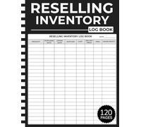 Reselling Inventory Log Book: Simple Inventory Tracker for Online Resellers - Track Sales, Costs, and Profit Margins