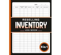 Reselling Inventory Log Book: Simple Record and Track Costs, Sales, and Profits for Online Sellers and Small Businesses