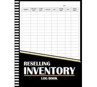 Reselling inventory Log book: Simple Record for your Resale Business, Track Sales, Manage Costs, Increase Profit Margins