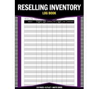 Reselling Inventory Log Book: Stay Organized And Keep Track Of Your Sales And Products For Small Business | 110 Pages - 8.5"x11"