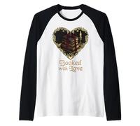 Reservado con Love Romantic Reader Dark Academia Estética Camiseta Manga Raglan