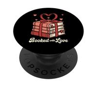 Reservado con Love Romantic Reader Quote Valentine's Book PopSockets PopGrip Adhesivo