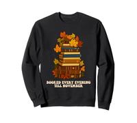 Reservado Todas Las Noches Otoño Temporada de otoño Lector de Libros Ratón Sudadera