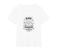 Reservar Hangover Bibliophile Reading Lover Camiseta, Mujer Tallas Grandes, Blanco, 1XL Grande