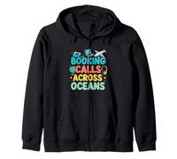 Reservar Llamadas a través de los océanos Trabajo Remoto Estilo de Vida Sudadera con Capucha