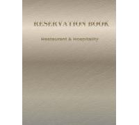 RESERVATION BOOK: Daily Table Log Book for Hostess Stand - 365 Days Undated Booking Planner with Lunch & Dinner Shift Notes, Hardcover 8.25 x 11 inches (Elegant Champagne Gold Premium Cover Design)