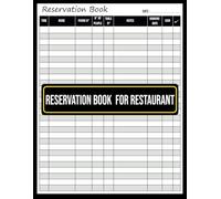 Reservation Book for Restaurant: 110-Page Guest Reservation Log - 8.5” x 11” Format for Efficient Booking Management.