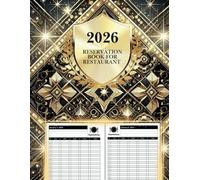 Reservation Book For Restaurant 2026: 365 Daily Dated Hostess Table Log Book