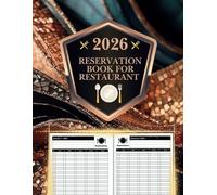 Reservation Book For Restaurant 2026: 365 Day Dated Hostess Table Planner for Hotels