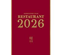 Reservation Book For Restaurants 2026: 1 page per day 365 Day Hostess Table Reservations UK | Full Year Table Wait List for Restaurant - Red