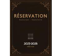 Réservation Restaurant - Hostellerie: De juillet à juin | 1 page = 1 jour | Agenda journalier de 365 jours pour les réservations de restaurants | Format A4 Relié