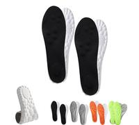 Reserve Nest Insoles, Soft Elastic Breathable Shoe Insoles - Cloud Cushion Insoles for Women & Men, with Arch Surpport, Fits All Shoe Types (Black,13.-13.5)