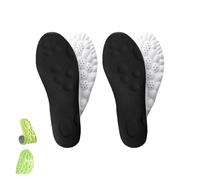 ReserveNest Insoles, Soft Elastic Breathable Shoe Insoles - Cloud Cushion Insoles For Women & Men(Black,5-6)