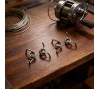 Reset Reset para Daiwa Tatula TW100/21LTD/SV/Elite Carrete de fundición | Diámetro de alambre de 0,8 mm Pieza de reparación de metal | Plata | 4 piezas/juego (mano izquierda)