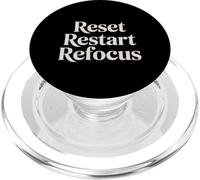 Reset Restart Refocus Growth Productivity Mindset - PopSockets PopGrip para MagSafe