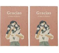 Resetea Postal Plantable Gracias | Tarjeta Plantable con Semillas de Flor de Aliso y Sobre de Papel Vegetal | Regalo Original con Vida para Agradecer de Corazón (Paquete de 2)