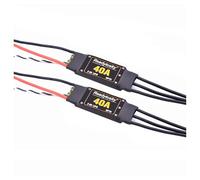 ResGcx Especificación De 40A, ESC Sin Escobillas for Sistema De Alimentación De 7V-25V, Arquitectura OPTO, Alineación De Unidad UAV De Precisión, 1/2/4 Uds.(2X ESC with Wires)