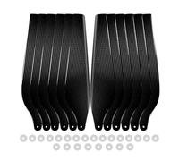 ResGcx Hélices Plegables de Fibra Carbono reforzadas GF-3820F-W 38 Pulgadas Ancho (Juego CW/CCW) for Sistemas T30, componentes Rotor Drones industriales(6pcs CW and 6pcs CCW)