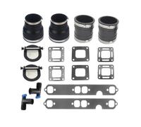 ResGcx Kit de Fuelle for colector de Escape, Compatible con MerCruiser de 3" V8, Junta húmeda, Motor dentrofueraborda 70981A3/32-90949T