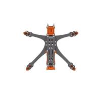 ResGcx MK5 O4 Pro Drone Frame Kit, 225mm/230mm Wheelbase DC and Wide X, 5mm 3K Carbon Fiber Arms and Dampening Silicone For Systems, Components(Orange DC)