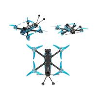 ResGcx Nuevo 2026 Manta 5 SE V2 5 Pulgadas 228 mm Distancia Entre Ejes Fibra de Carbono FPV Drone for Freestyle Series T700 Marco Reforzado con componentes del módulo(O4 Lite w TBS w GPS)