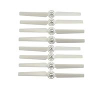 ResGcx Serie Q500 Hélices de liberación rápida autoblocantes Hoja Reforzada for Sistemas propulsión Drones / Q500M 4K Ventiladores Repuesto 4 Piezas 8(White Props 8pcs)