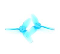 ResGcx T2X2X3 Reinforced 3-Blade Propeller 2 Inch Tiny Whoop Drone High Toughness Polycarbonate For Training Flight Platforms(T2X2X3 Blue 2Pairs)