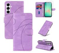 Reshias Funda para Samsung Galaxy A26 5G con 1 Pieza Cristal Templado Protector de Pantalla, Cuero PU y Flip Carcasa, Función de Soporte y Billetera Caso (Morado)