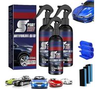 Reshline Car Spray, Multi-functional Coating Renewal Agent Spray, Rayhong Coating Agent Spray for Vehicle, 3 in 1 High Protection Quick Car Coating Spray (3 Set)