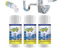 Reshline Drain Cleaner, Reshline Sink and Drain Cleaner, Powerful Sink and Drain Cleaner Powder Cleaning, Pipe Cleaning Solution, Drain Cleaner Foam, Wild Sink and Drain Cleaner Powder(3)