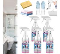 Reshline - Limpiador de espuma, limpiador de espuma descalcificador de baño, limpiador de manchas difíciles Reshline, limpiador multiusos para cocina y baño (5 unidades)