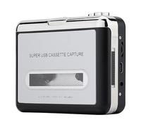 Reshow Reproductor de Cassette - Reproductor de Cinta Portable Captura Audio Música MP3 vía USB - Compatible con Windows y Mac - Conversión de Cintas Walkman a Formato MP3