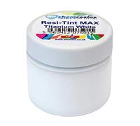 resi-TINT MAX, 50g, Titanium White, Pasta de Color, Pintura Epoxi, Color Resina, Altamente Pigmentado