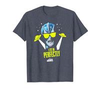 Resident Alien I Fit In Perfectly - Producto Oficial Camiseta, Hombre, Azul Jaspeado, 4XL