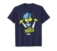 Resident Alien I Fit In Perfectly - Producto Oficial Camiseta, Hombre, Azul Marino, 4XL